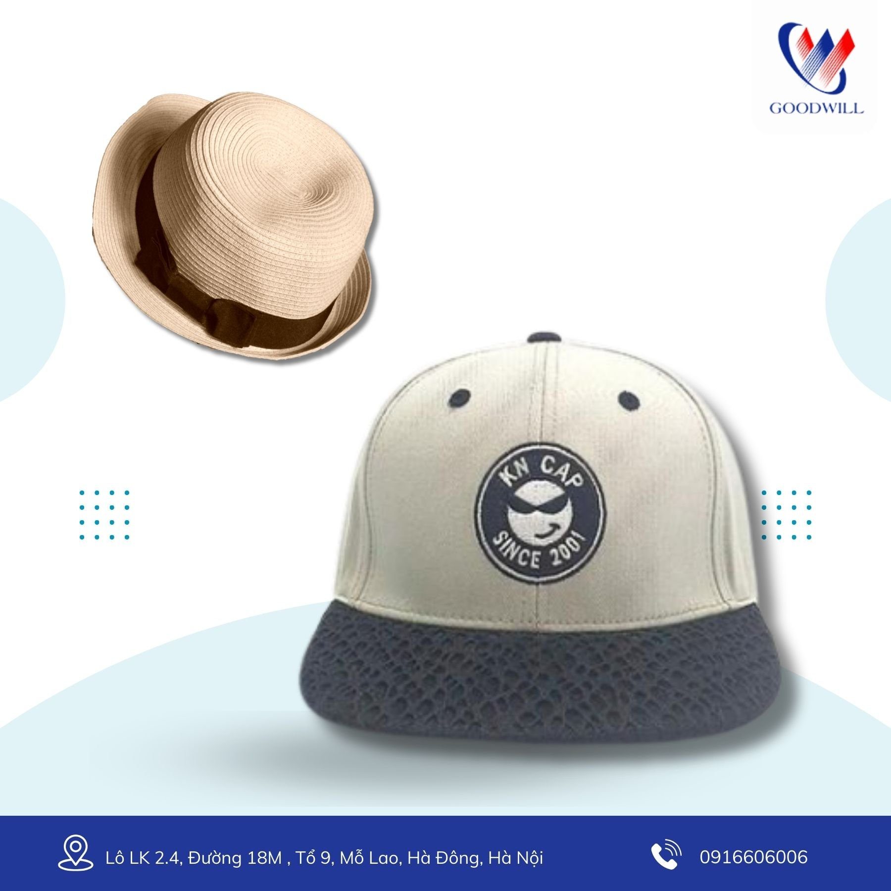 Mũ đánh golf phổ biến