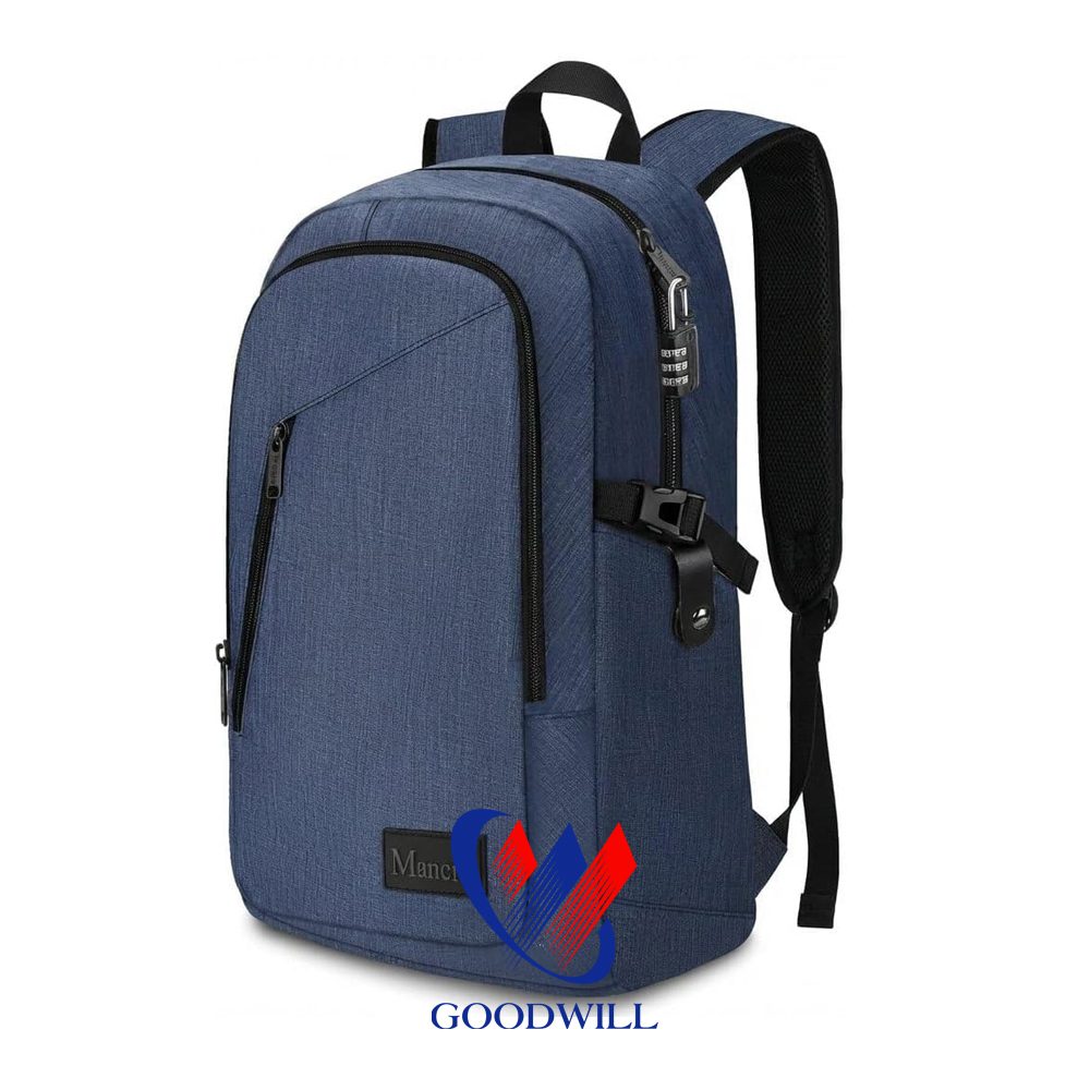 Balo Laptop Chống Trộm Thông Minh Xanh Denim