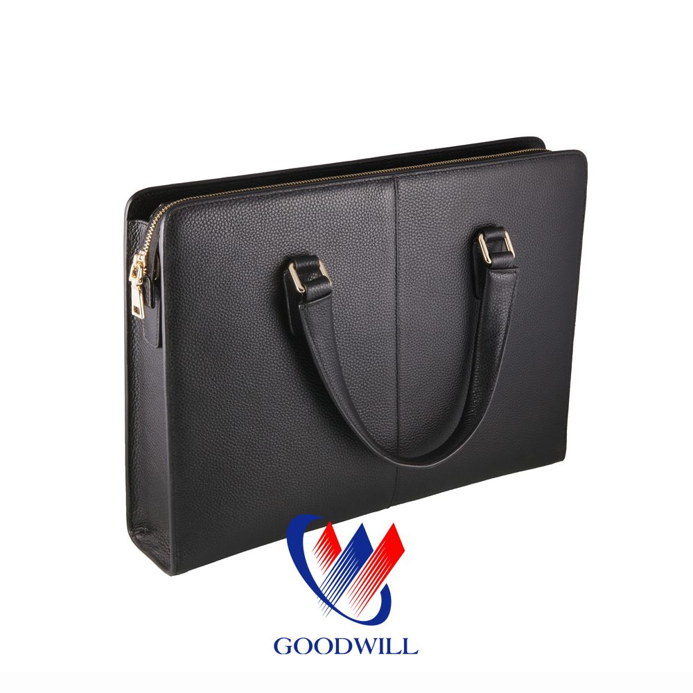 Cặp Da Nam Công Sở Cao Cấp Goodwill Màu Đen Lịch Lãm
