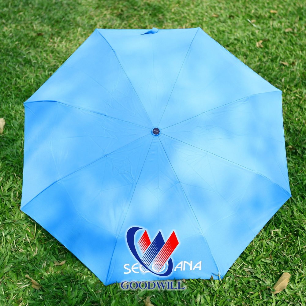 Ô Dù Cầm Tay Xanh Sky Blue – Trẻ Trung, Năng Động