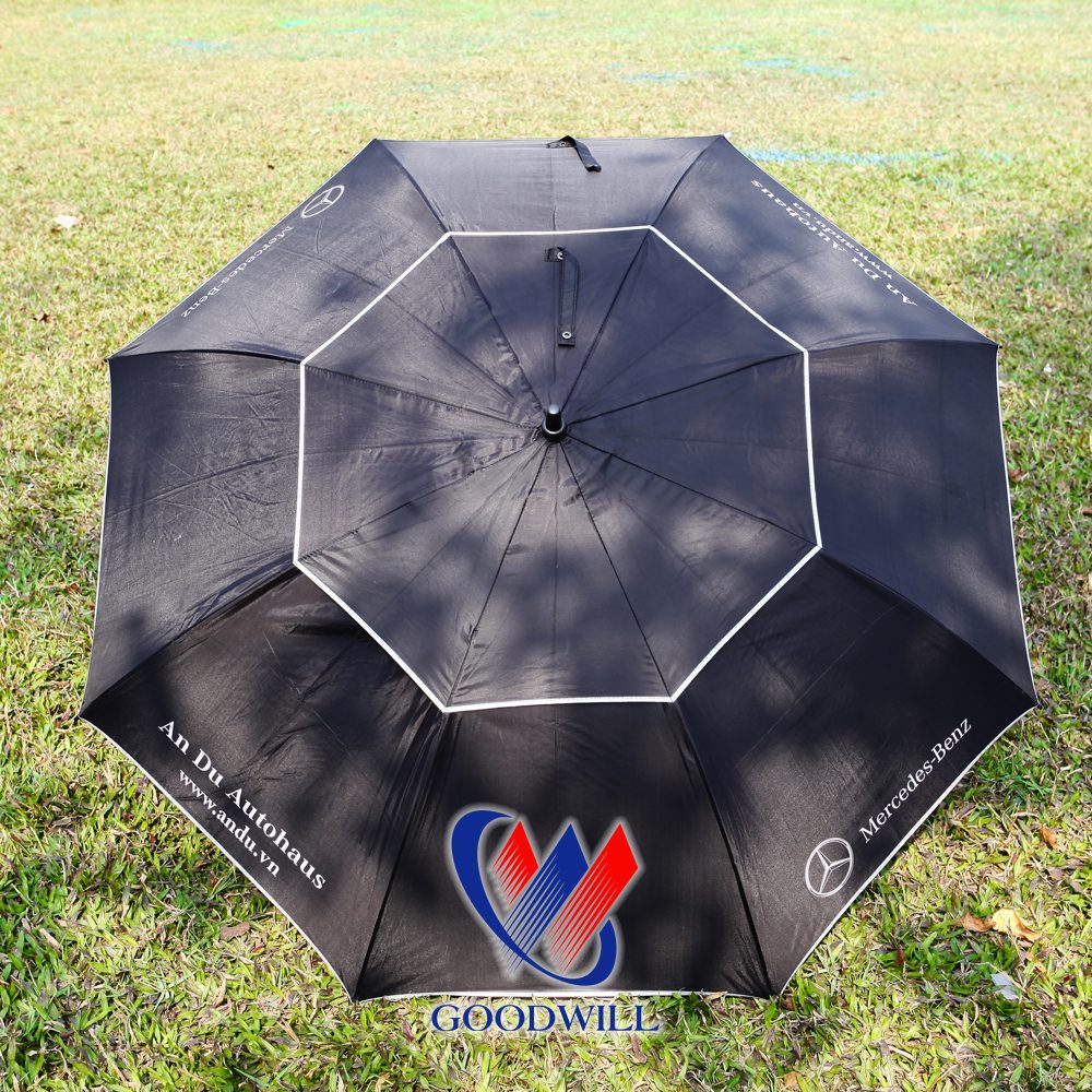 Ô Golf 2 Tầng Chống Lật Màu Đen Viền Trắng