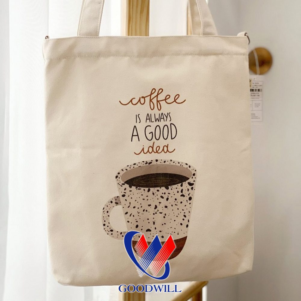 Túi Tote Vải Canvas Quảng Cáo Có Khoá